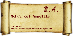 Mohácsi Angelika névjegykártya